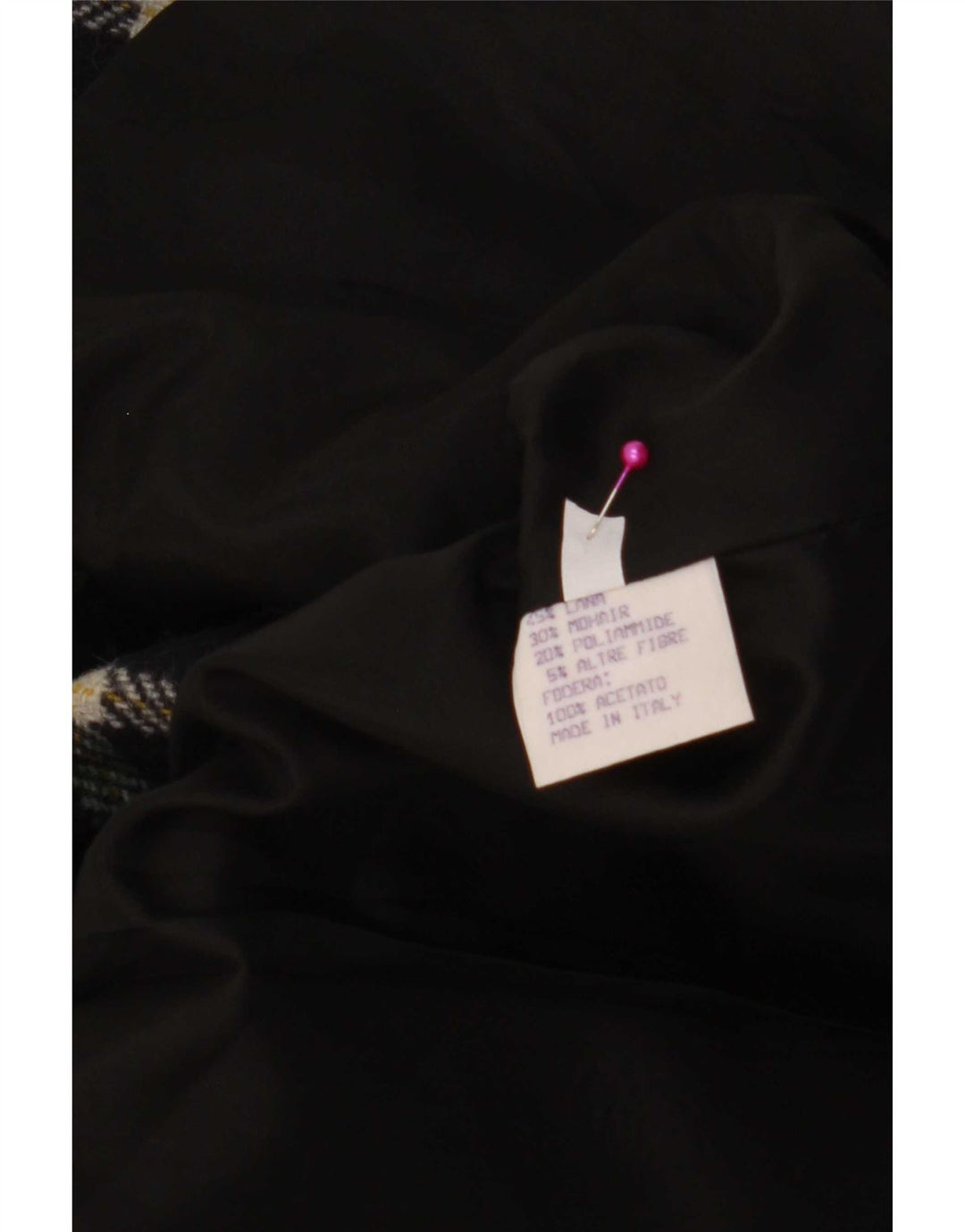 Giacca blazer vintage da donna a 2 bottoni IT 44 in lana a quadri verde medio