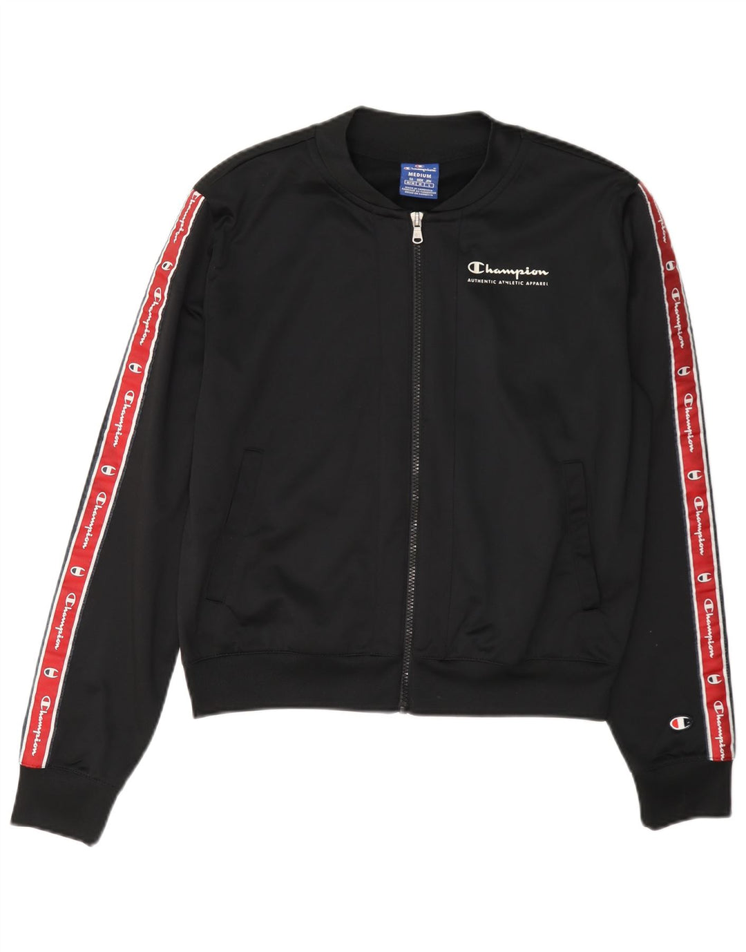 Giacca da tuta grafica da donna Champion UK 14 Medium Black Colourblock