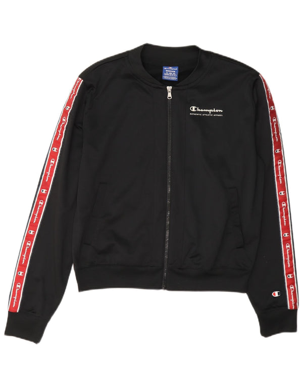 Giacca da tuta grafica da donna Champion UK 14 Medium Black Colourblock