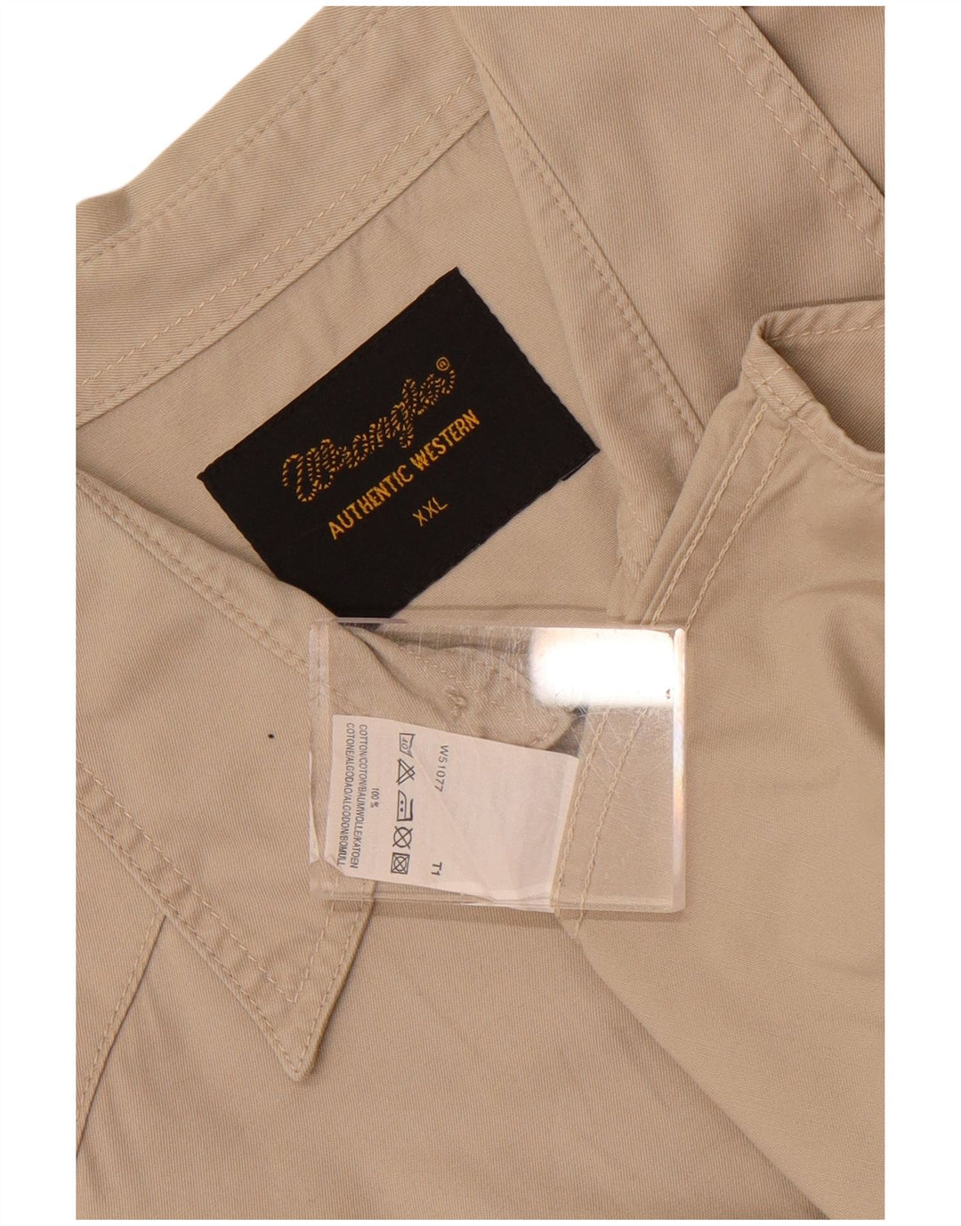 Camicia da uomo Wrangler 2XL cotone beige
