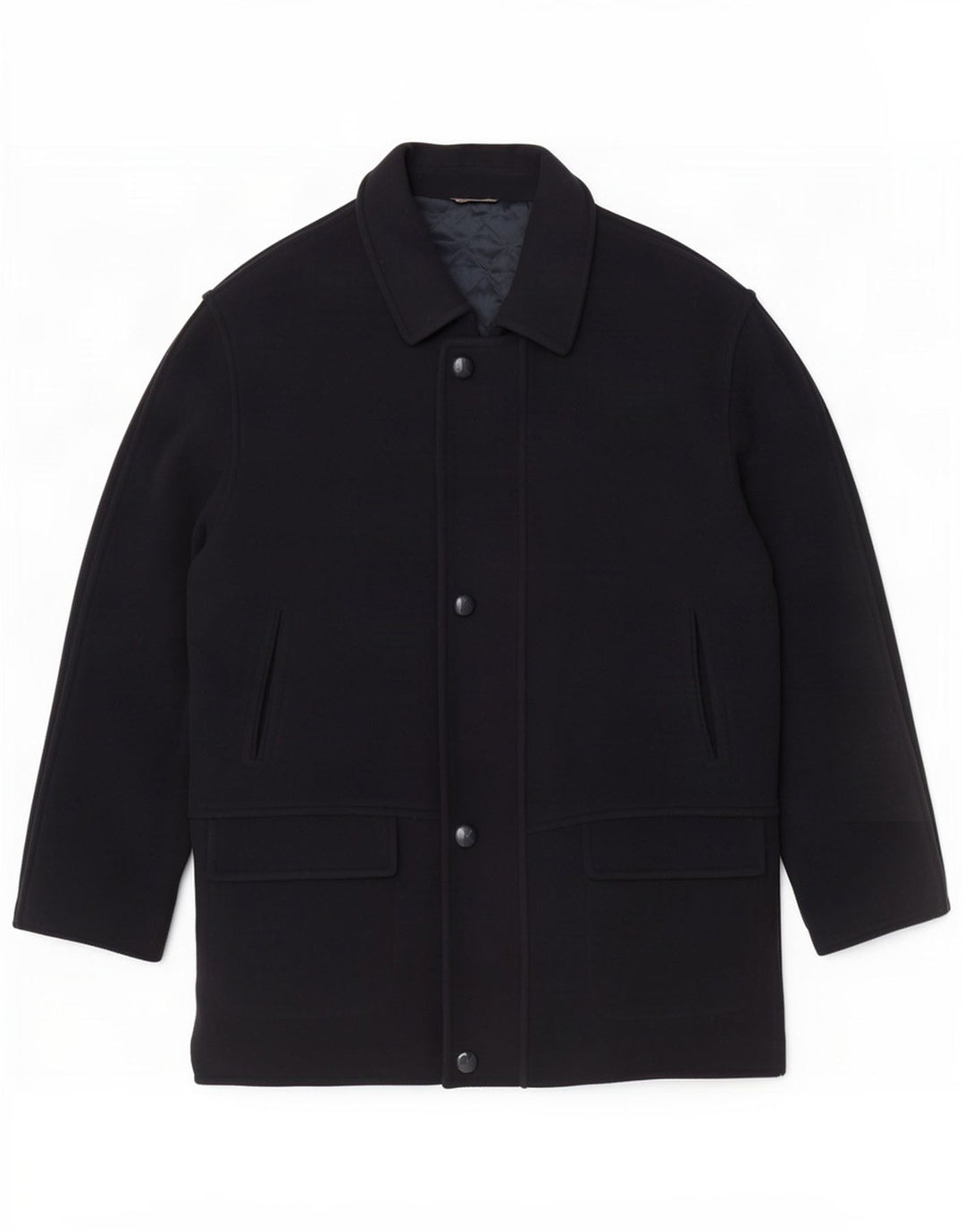 Soprabito vintage da uomo IT 56 3XL in lana blu navy