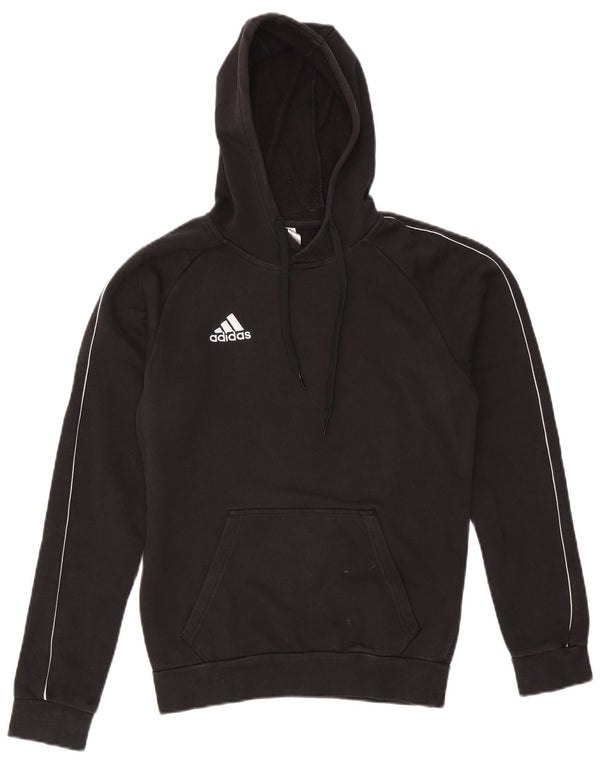 Felpa con cappuccio da uomo Adidas XS in cotone nero