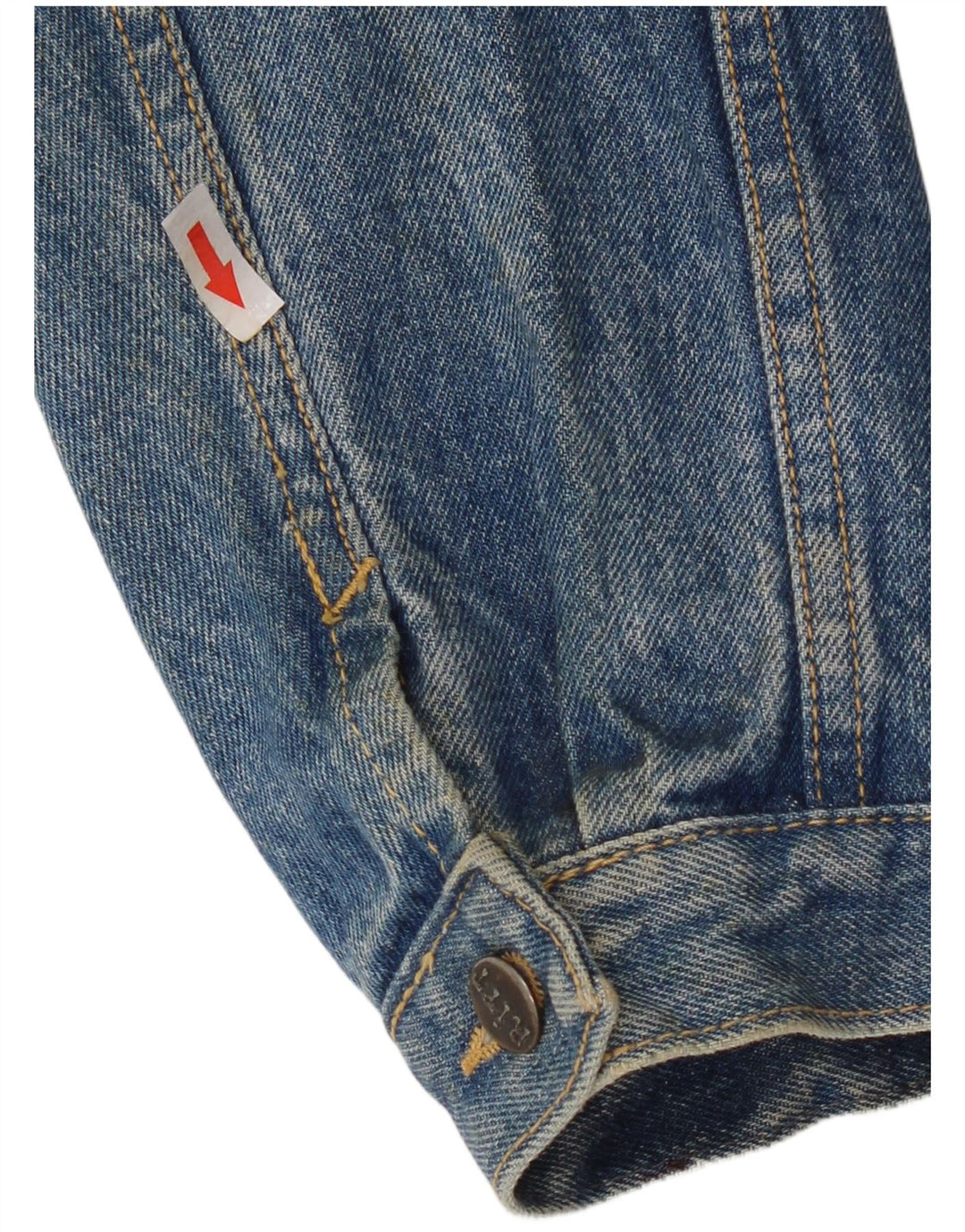Giacca in denim da uomo Ritt UK 40 grande cotone blu