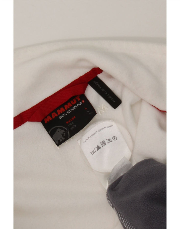 Gilet in pile da donna Mammut UK 16 Large Poliestere color block bianco