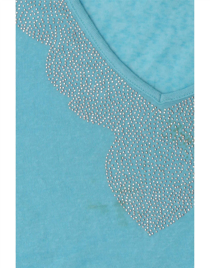Abito a trapezio oversize autografato da donna Marks & Spencer UK 18 XL Blu
