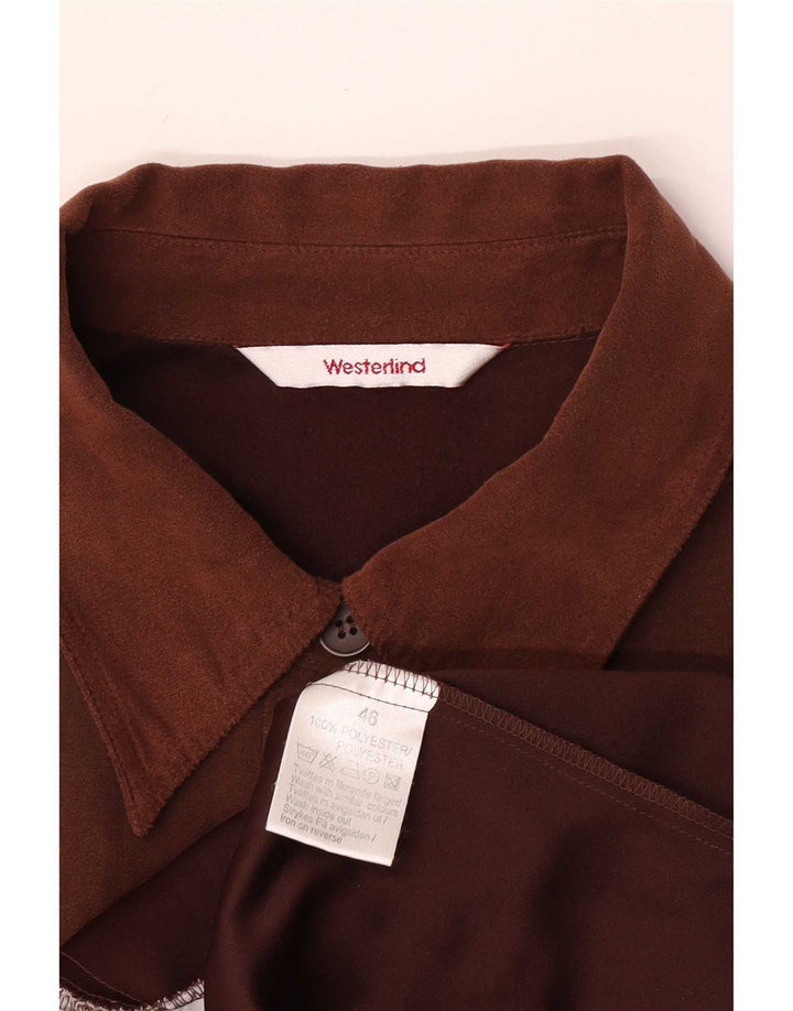 Soprabito da donna in finta pelle scamosciata Westerlind EU 46 XL poliestere marrone