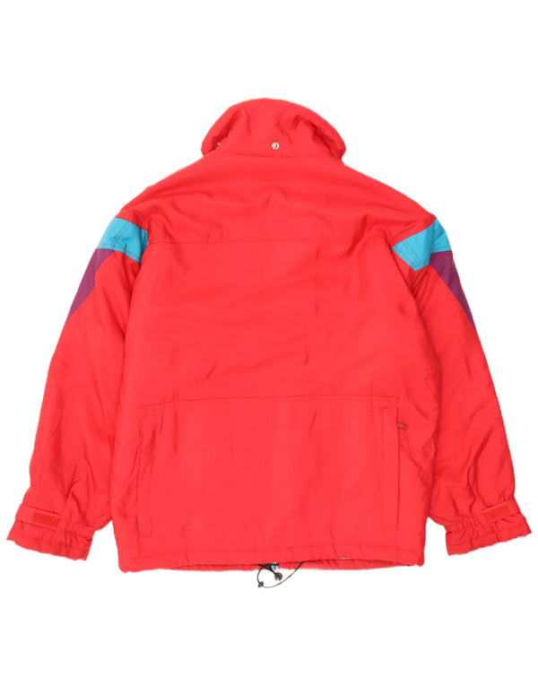 Giacca da sci da uomo Sergio Tacchini in poliestere color block rosso medio