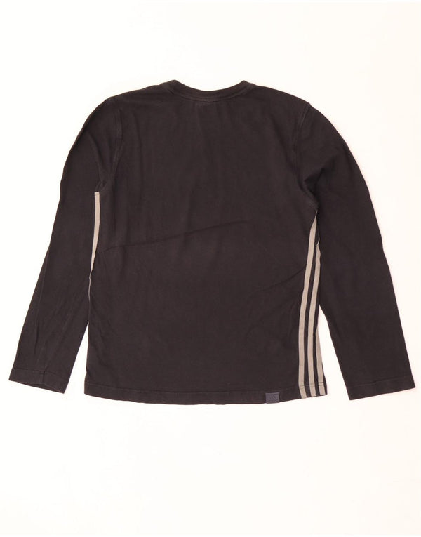 Maglia Adidas Ragazzo Manica Lunga 13-14 Anni Cotone Nera