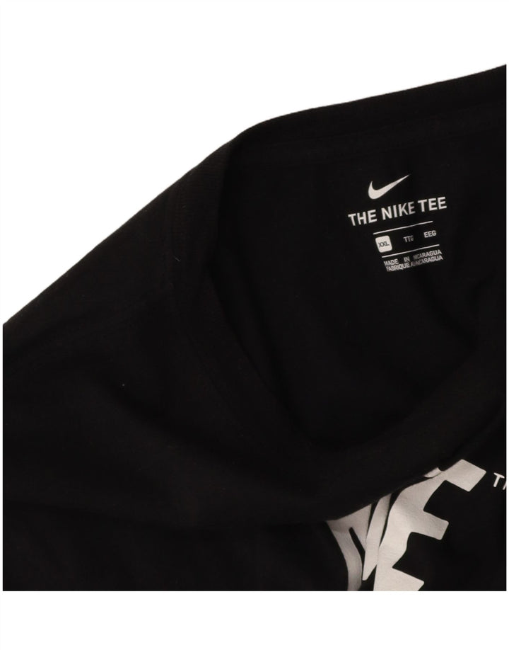 NIKE Mens Graphic T-Shirt Top 2XL Black