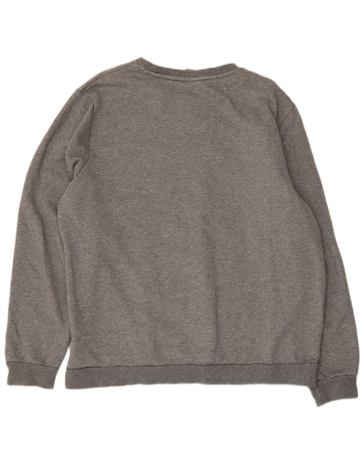 Felpa da uomo Puma Jumper XL in cotone chiazzato grigio