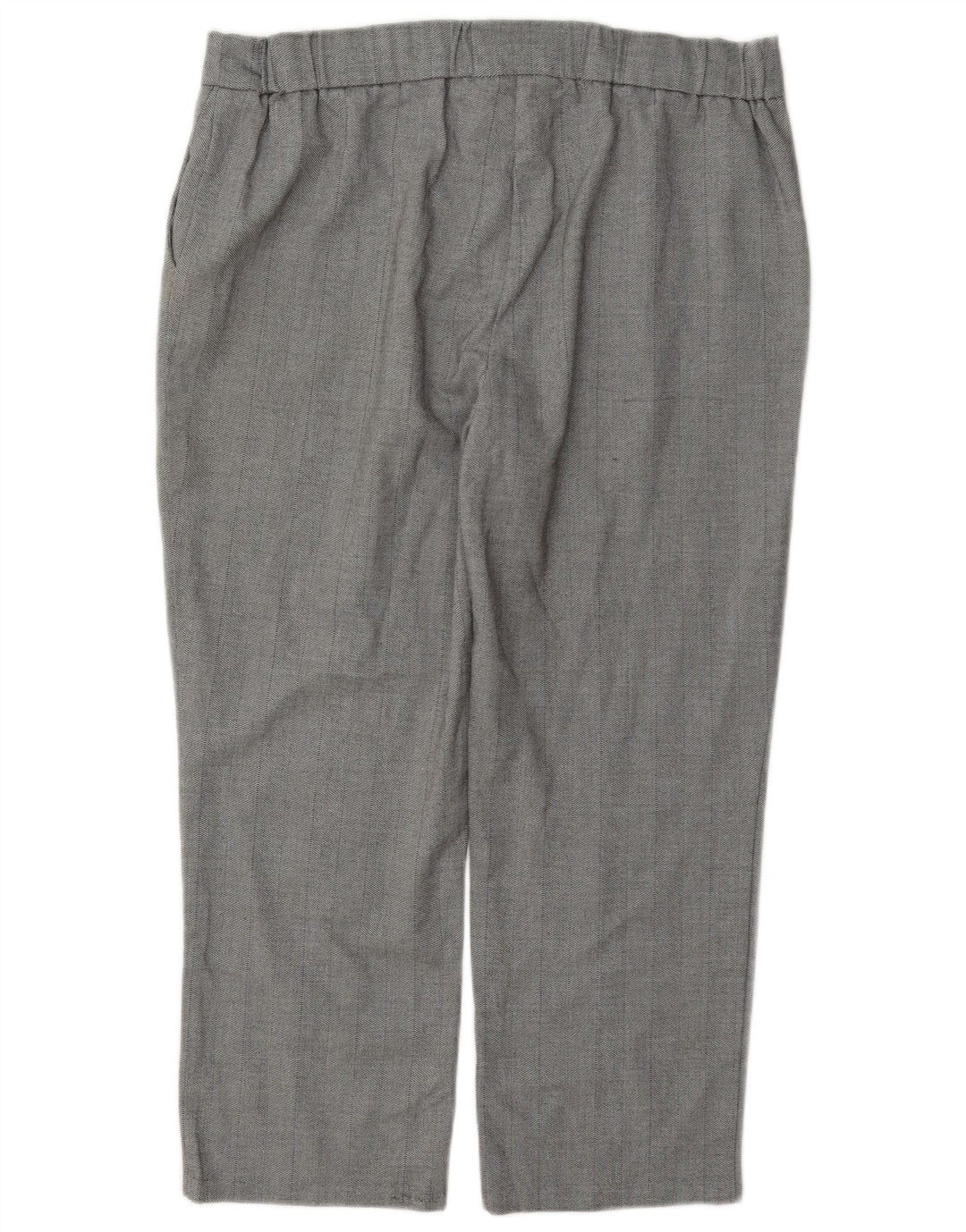 Pantaloni corti da donna Marks & Spencer UK 14 Large W34 L24 Poliestere grigio