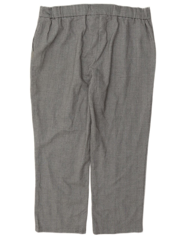 Pantaloni corti da donna Marks & Spencer UK 14 Large W34 L24 Poliestere grigio