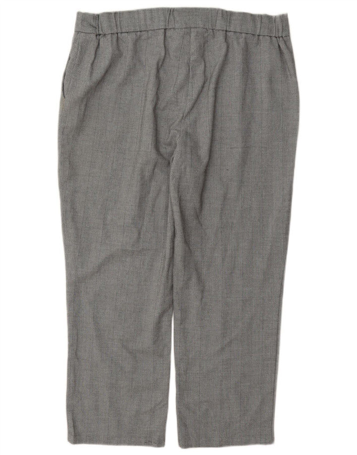 Pantaloni corti da donna Marks & Spencer UK 14 Large W34 L24 Poliestere grigio