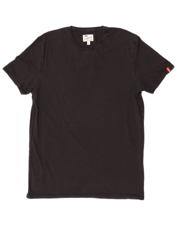 T-shirt da donna Levi's Top UK 14 grande cotone nero