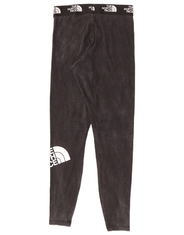The North Face Womens Graphic Leggings UK 10 Small Black Cotton