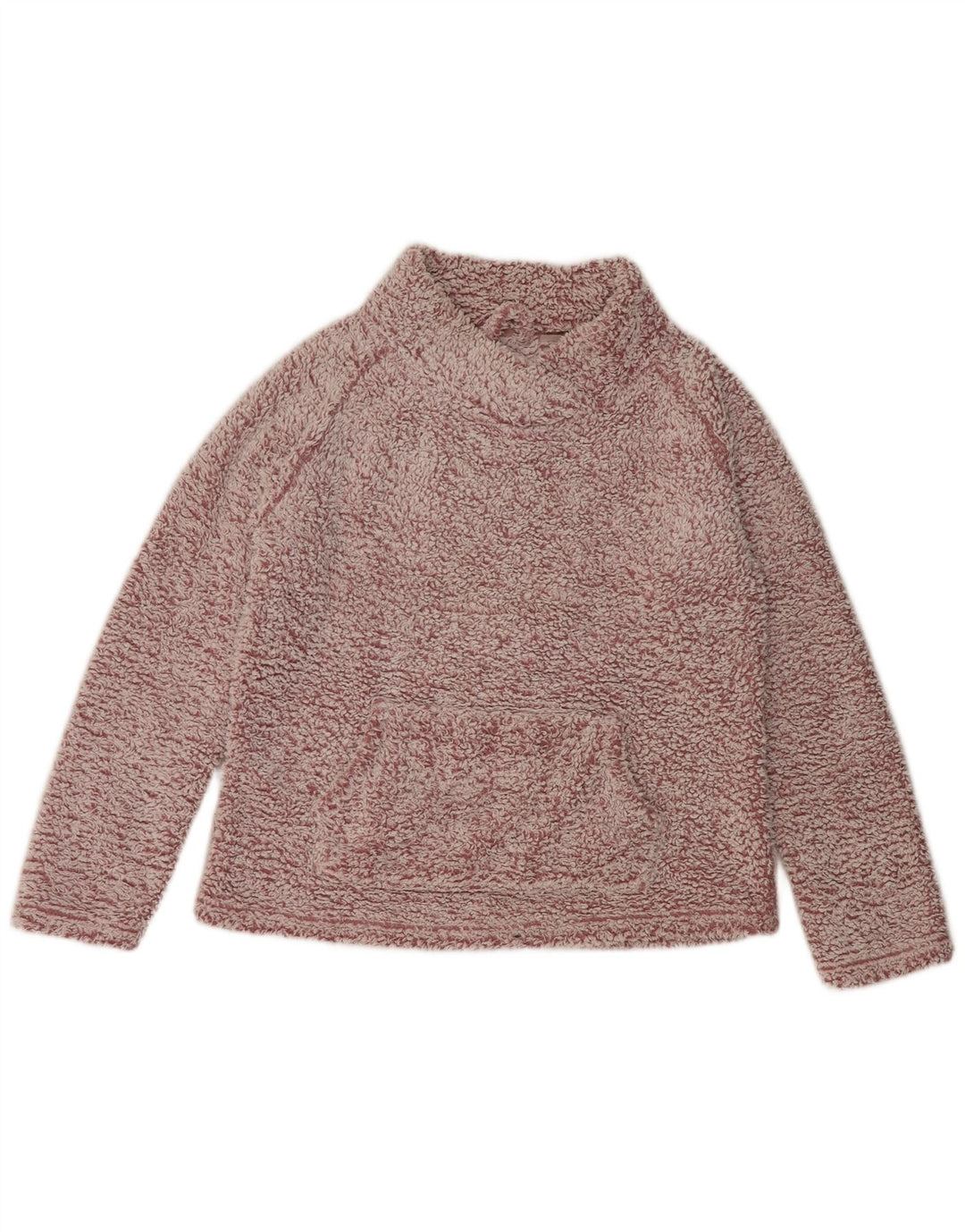 Maglione in pile da donna, vestibilità ampia, John Lewis, UK 14, poliestere rosa medio