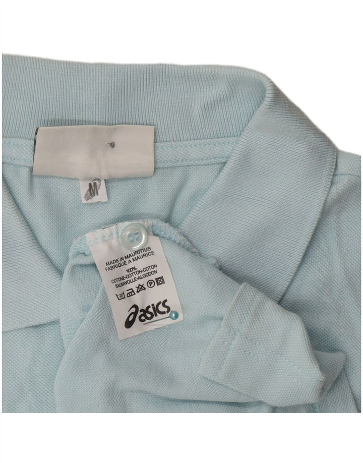Polo senza maniche da donna Asics UK 12 cotone blu medio