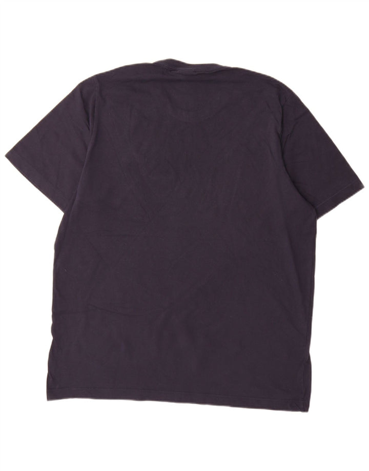 T-shirt da uomo Adidas Top Large in cotone blu navy