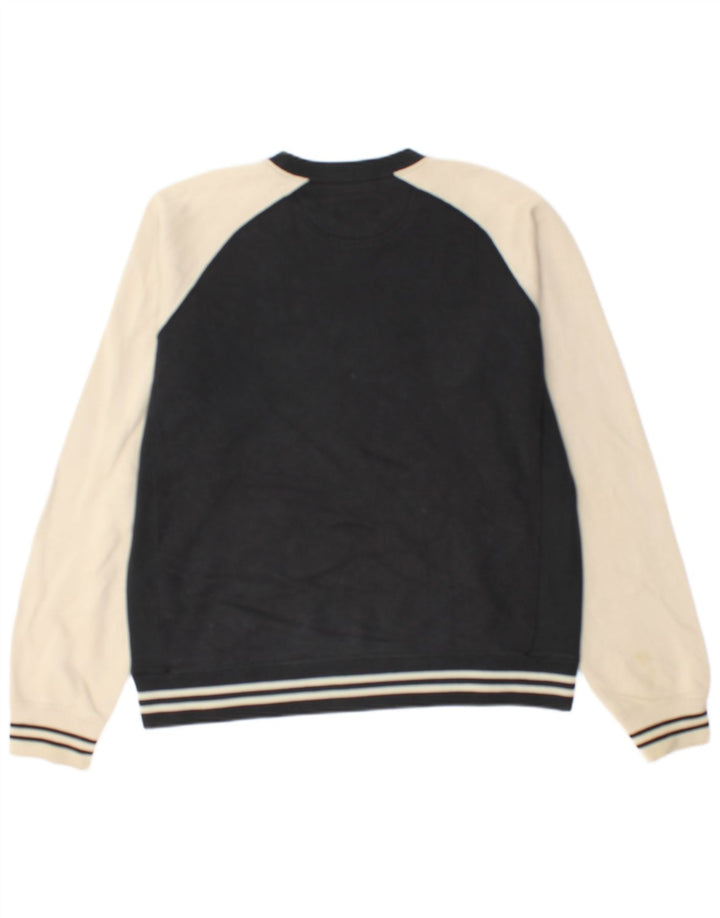 Felpa grafica da uomo Champion, maglione, cotone color block medio nero