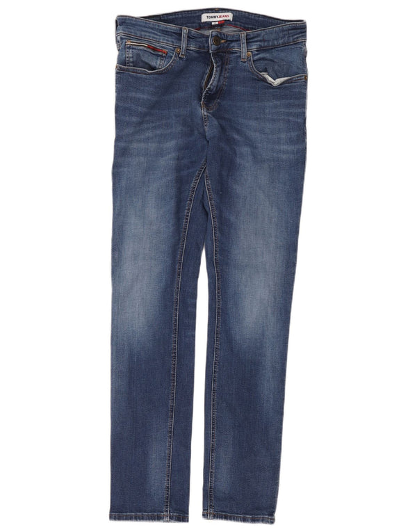 Jeans slim da uomo Tommy Hilfiger W32 L32 cotone blu