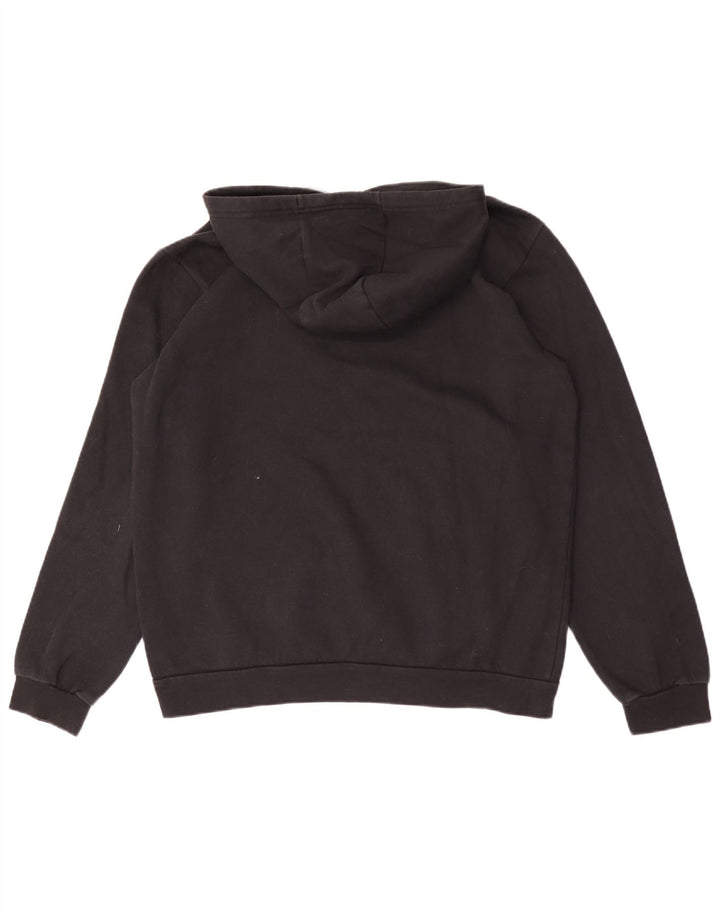 Felpa con cappuccio da uomo Adidas Large in cotone nero