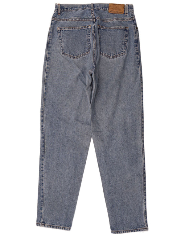 Eddie Bauer Womens Loose Fit Tapered Jeans US 12 Large W32 L32 Blue Cotton