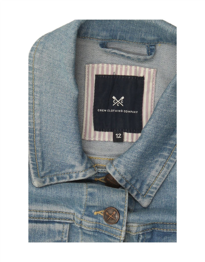 Crew Clothing Giacca in denim da donna UK 12 Blu medio