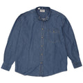 Camicia di jeans da uomo VINTAGE taglia 43/44 XL cotone blu