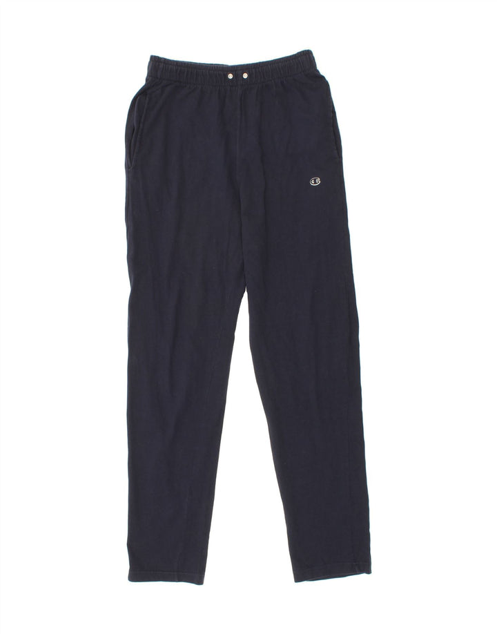 CHAMPION Mens Tracksuit Trousers Small  Navy Blue Cotton Vintage Champion and Second-Hand Champion from Messina Hembry 