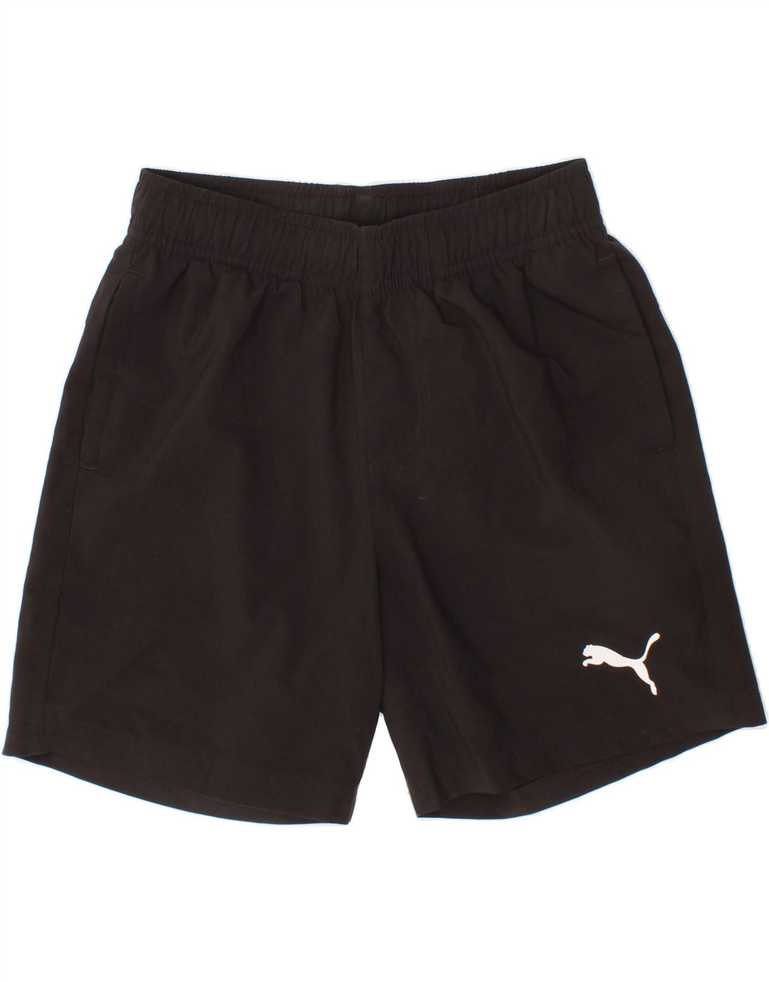 PUMA Boys Sport Shorts 9-10 Years Medium Black Polyester Vintage Puma and Second-Hand Puma from Messina Hembry 