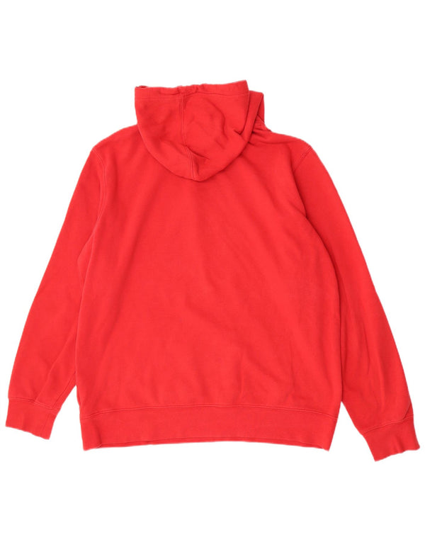 Felpa con cappuccio grafica da uomo The North Face grande in cotone rosso