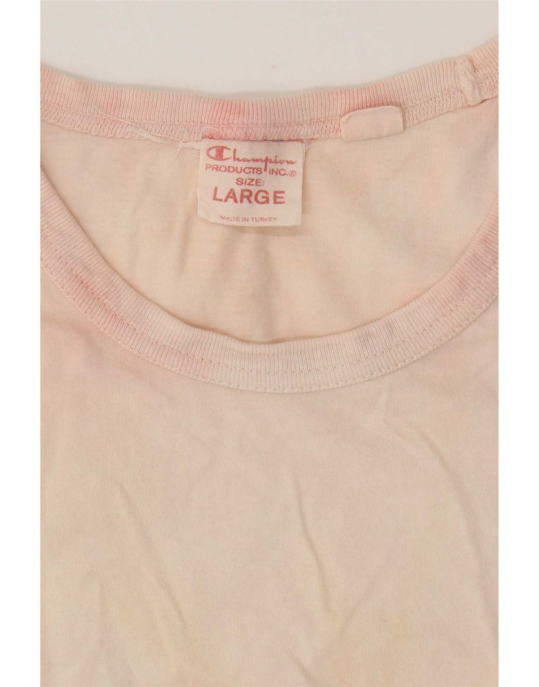 T-shirt da uomo Champion Top Large rosa Tie Dye