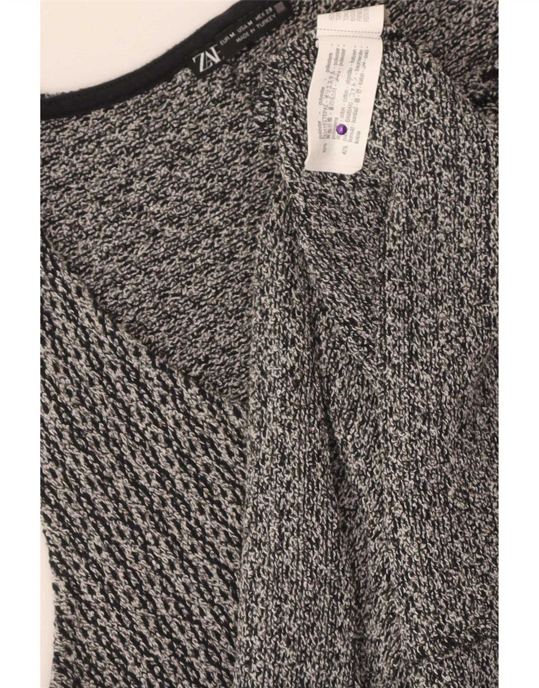 Canotta da donna Zara UK 12 Poliestere grigio medio