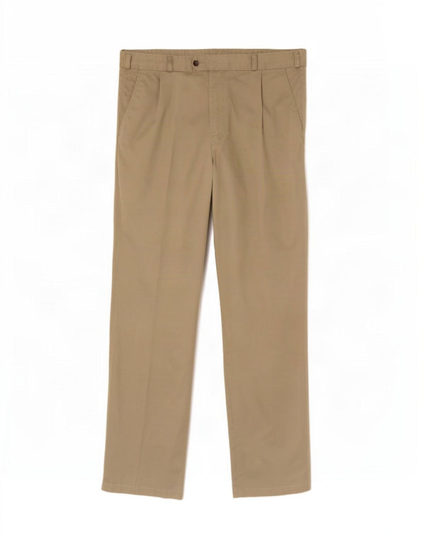 Pantaloni da abito con pegging da uomo Liberty W38 L31 Cotone beige