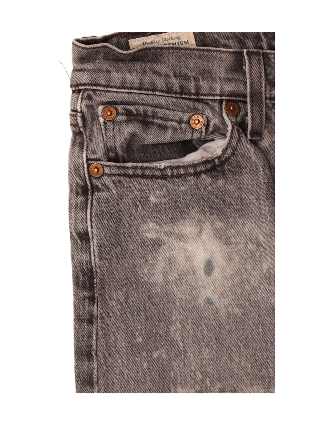 Jeans dritti Wedgie da donna Levi's W26 L26 cotone grigio