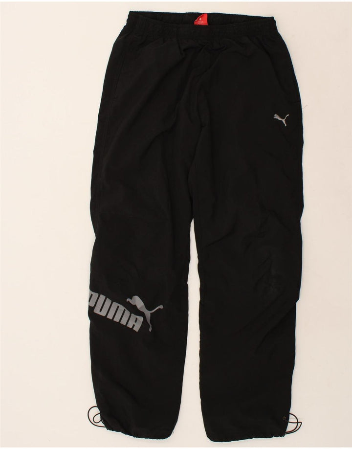 PUMA Womens Graphic Tracksuit Trousers UK 14 Large Black Polyester Vintage Puma and Second-Hand Puma from Messina Hembry 