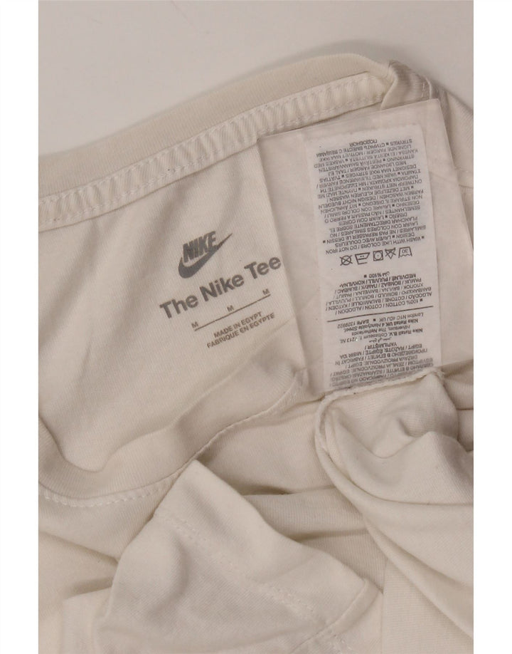 T-shirt da uomo Nike Top in cotone bianco medio