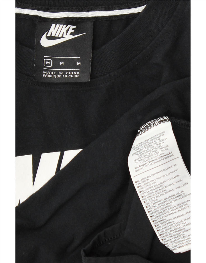 Body grafico da donna Nike UK 12 cotone medio nero