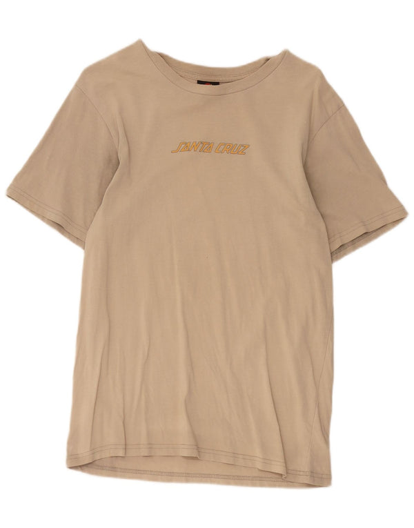 T-shirt grafica da ragazzo Santa Cruz Top 15-16 anni in cotone beige