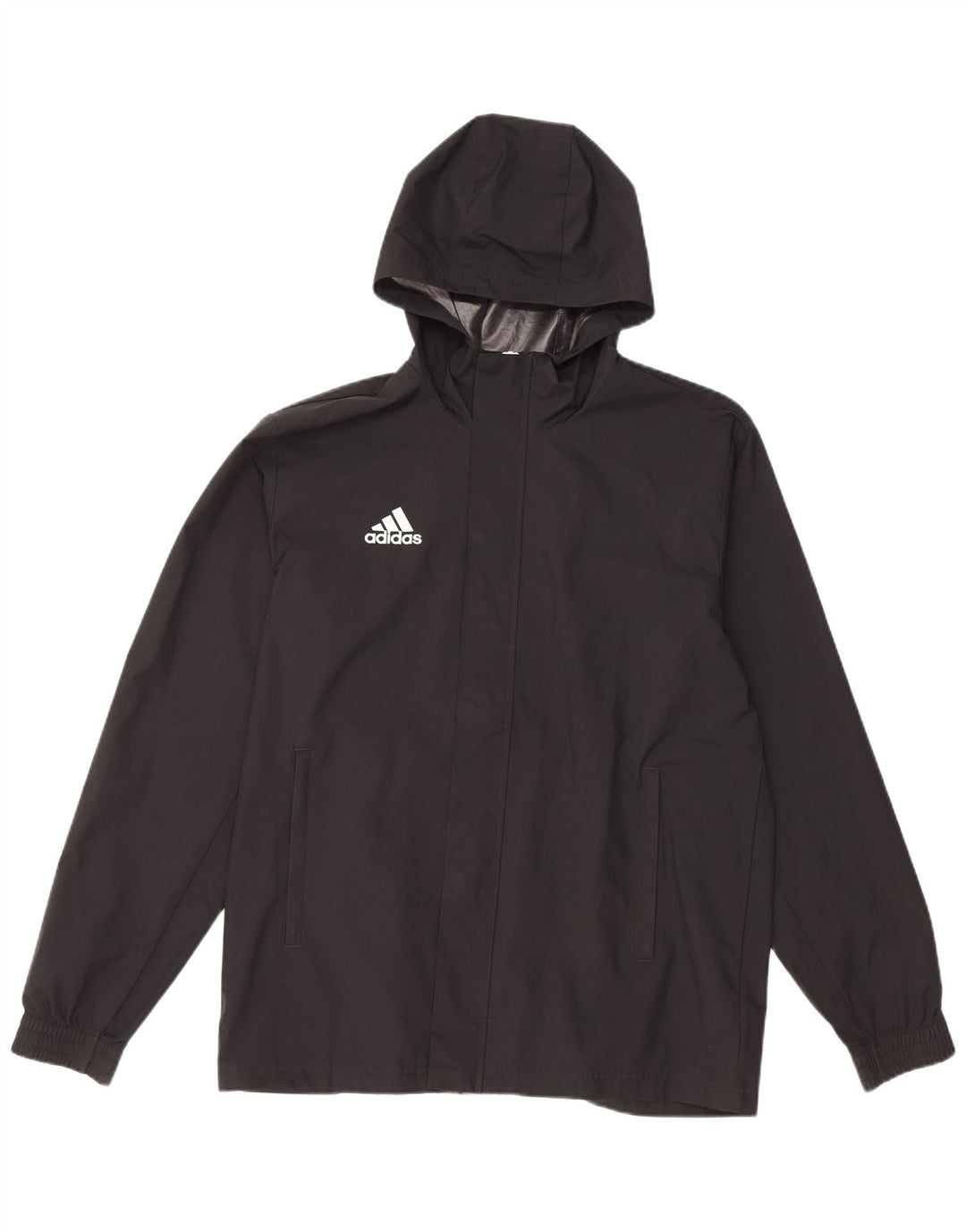 Giacca antipioggia da uomo ADIDAS con cappuccio UK 38 medio nero poliestere