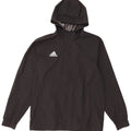 Giacca antipioggia da uomo ADIDAS con cappuccio UK 38 medio nero poliestere