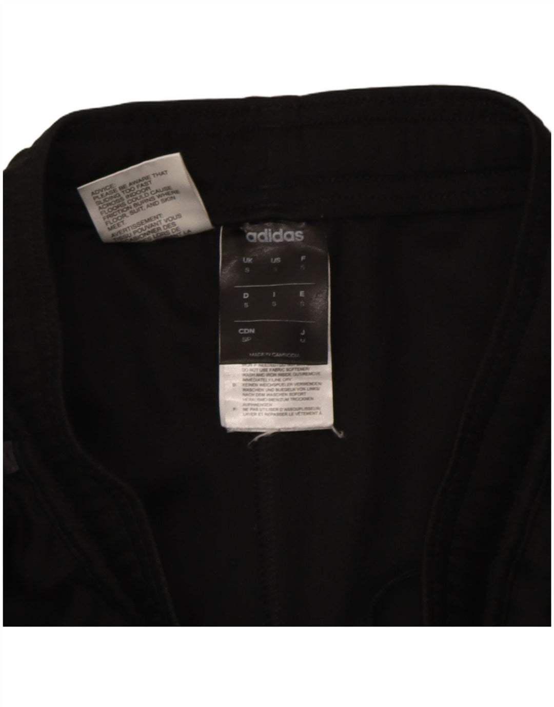 Pantaloni da tuta Adidas Climalite da uomo piccoli in poliestere nero