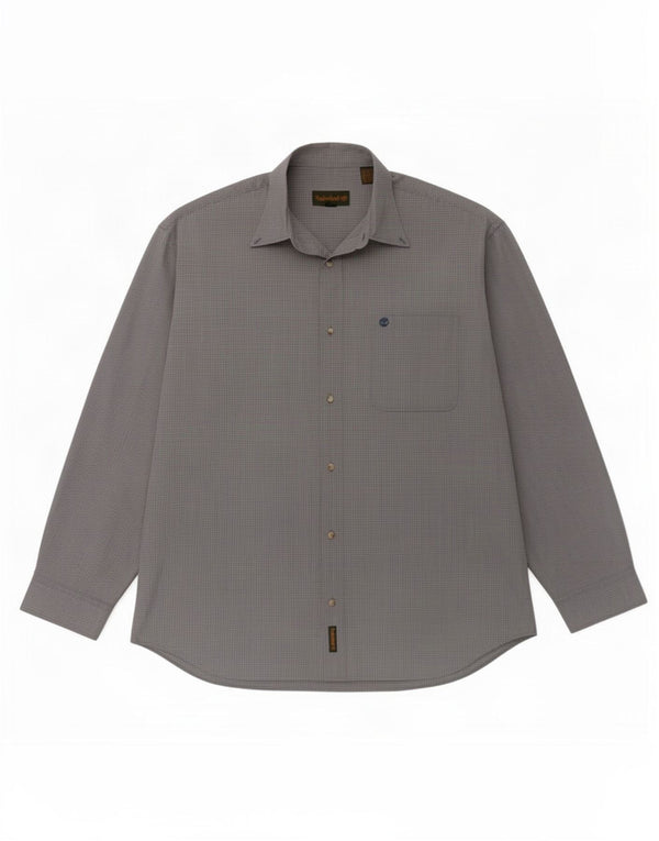 Camicia da uomo Timberland XL in cotone a quadri blu