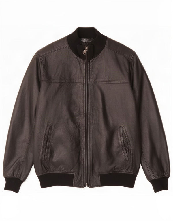 Giacca in pelle da uomo Daniele Alessandrini UK 38 Medium Nero