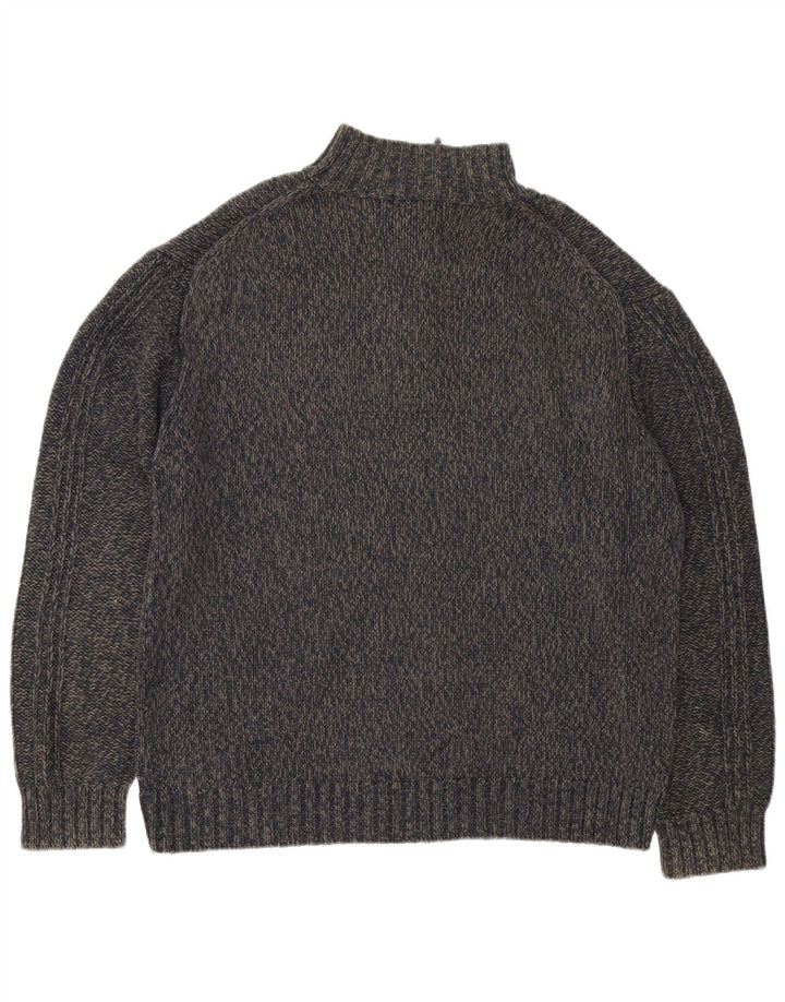 Maglione da uomo Marks & Spencer con collo con zip blu Harbour XL Blu navy