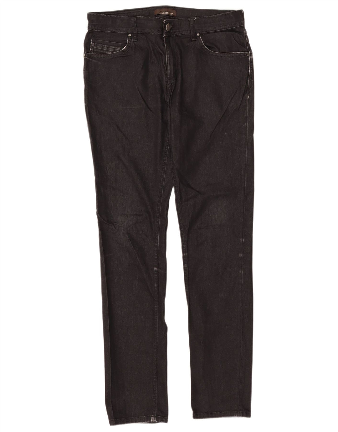Jeans slim da uomo Zara EU 40 medio W31 L31 cotone nero