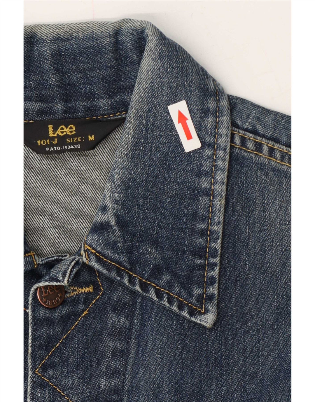 Giacca in denim da donna Lee UK 14 cotone blu medio