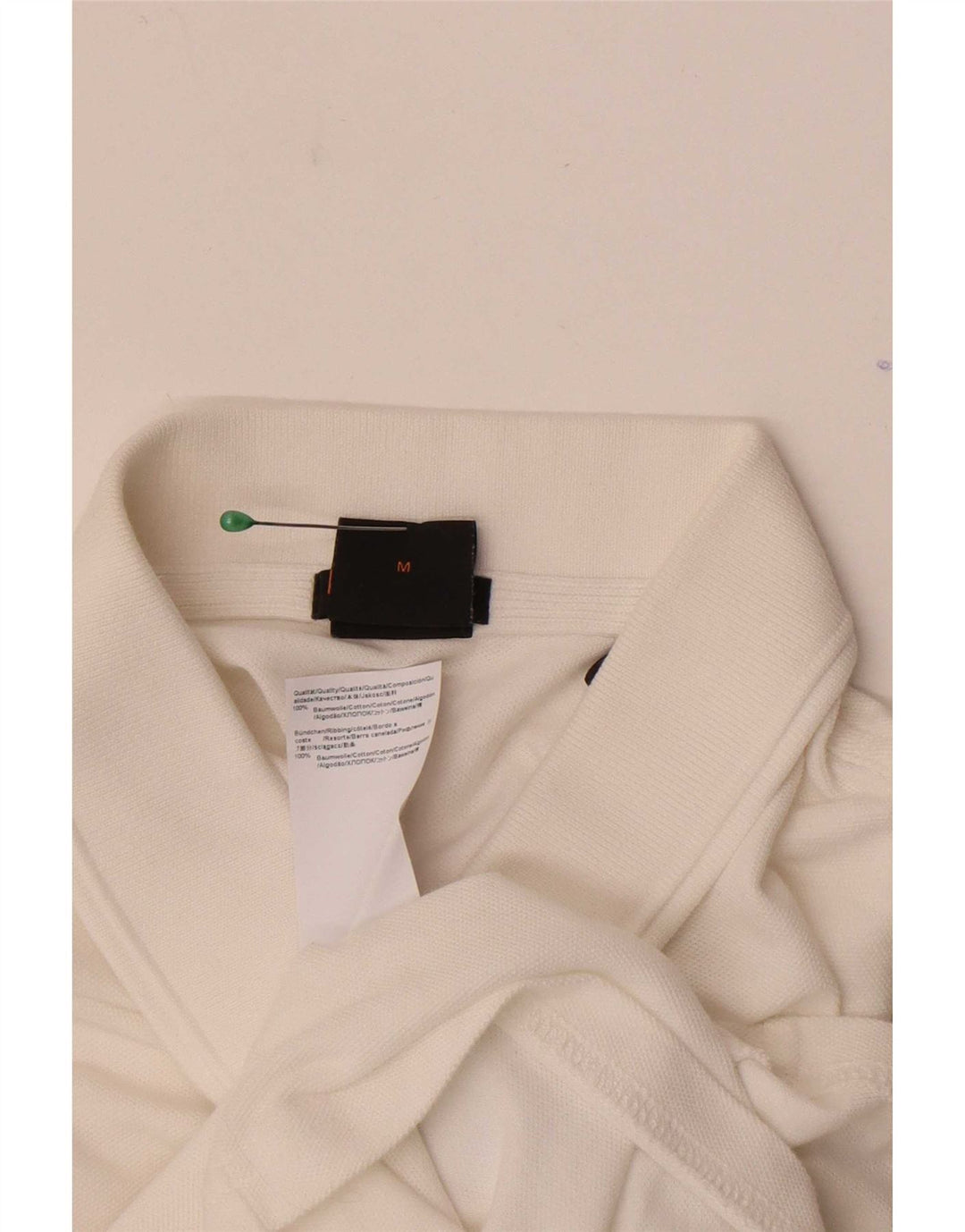 Polo da uomo slim fit Hugo Boss in cotone bianco medio