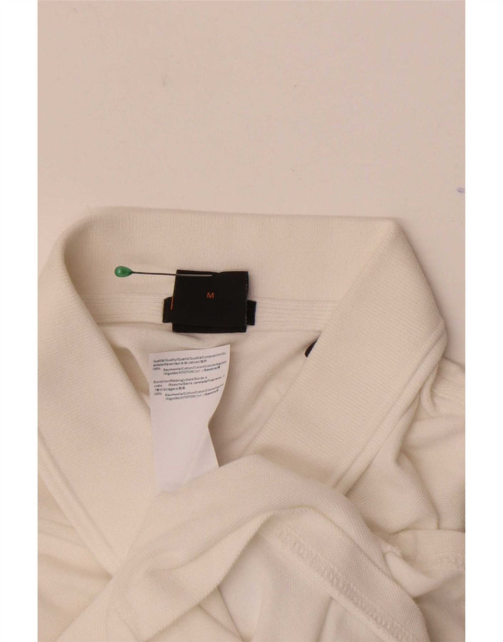 Polo da uomo slim fit Hugo Boss in cotone bianco medio