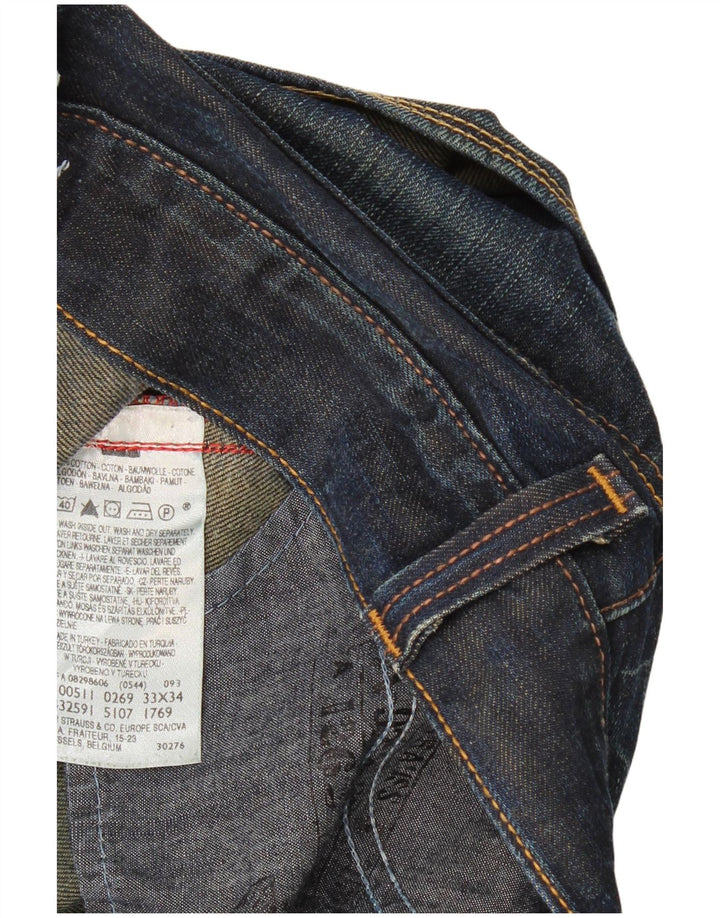LEVI'S Mens 511 Slim Jeans W33 L30  Blue Cotton
